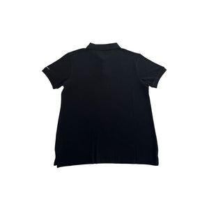 Trussardi Beachwear Black Cotton Polo Shirt