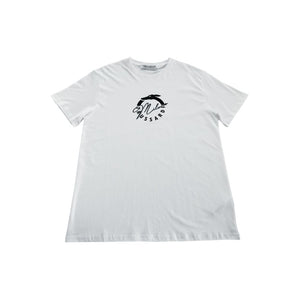 Trussardi Beachwear White Cotton T-Shirt