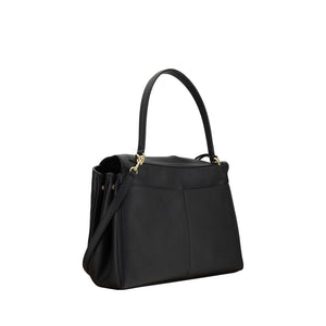 Balenciaga Black Calf Leather Bos Taurus Shoulder Bag