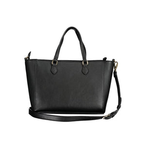 Mario Valentino Black Polyurethane Women Handbag