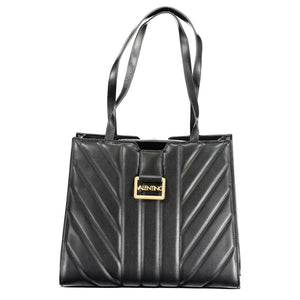 Mario Valentino Black Polyurethane Women Handbag