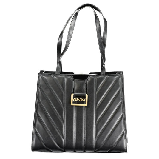 Mario Valentino Black Polyurethane Women Handbag