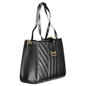 Mario Valentino Black Polyurethane Women Handbag