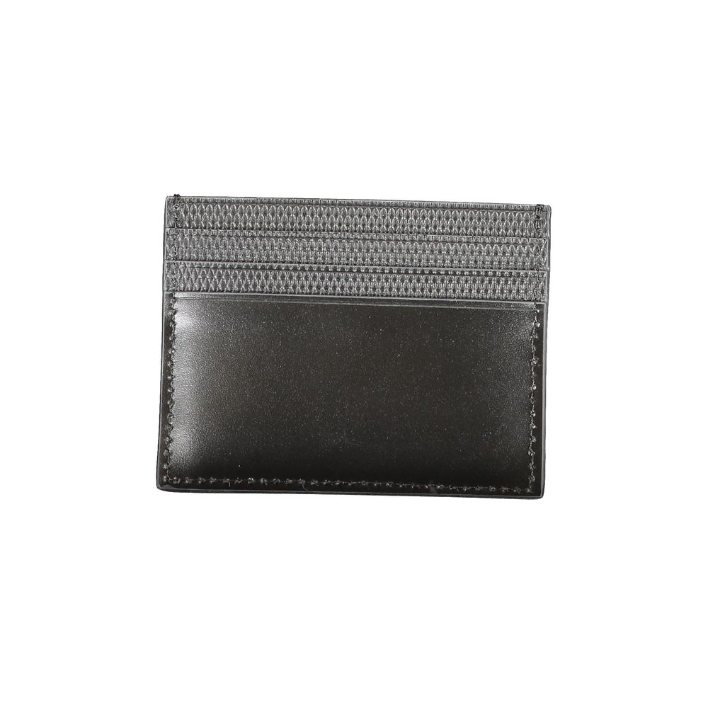 Calvin Klein Black Leather Men Card Holder