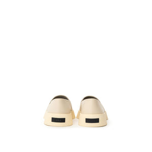 Fear Of God Beige Leather Slip-On Loafer