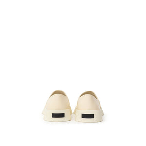 Fear Of God Beige Leather Slip-On Loafer