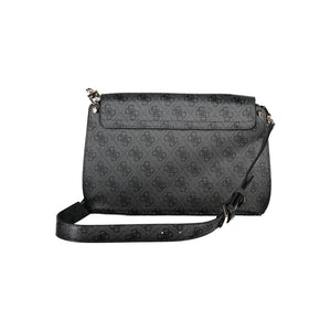 Guess Jeans Nero Poliuretano Women Handbag