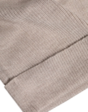 Dolce & Gabbana Beige Cashmere Knitted Winter Beanie Hat