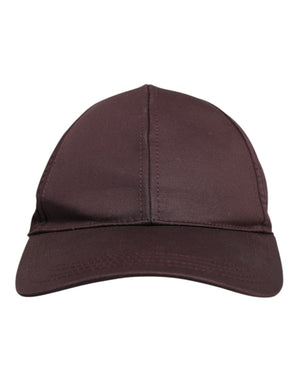 Dolce & Gabbana Brown Cotton DG Crown 6 Panels Baseball Cap