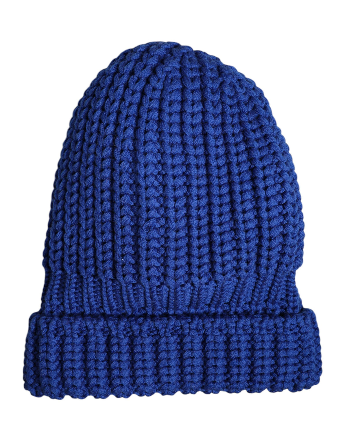 Dolce & Gabbana Blue Wool Knitted Winter Beanie Hat