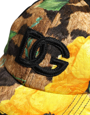 Dolce & Gabbana Multicolor DG Logo Patch 6 Panels Baseball Cap