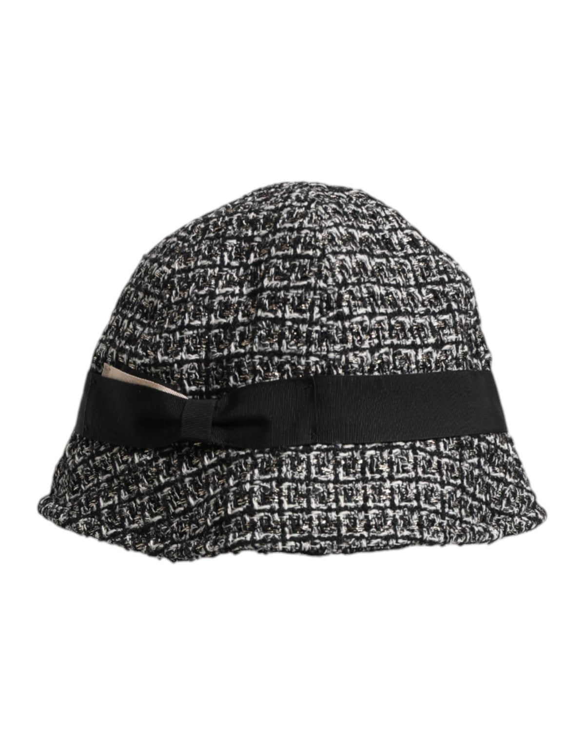 Dolce & Gabbana Black Cotton Blend Bucket Hat