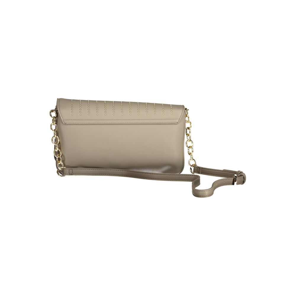 Mario Valentino Beige Polyurethane Women Shoulder Bag