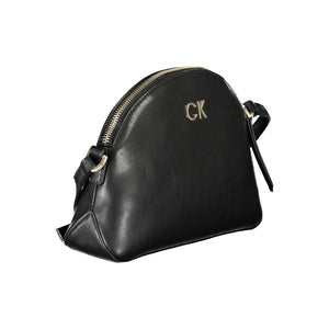 Calvin Klein Black Polyester Women Shoulder Bag
