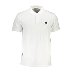 Timberland Bianco Organic Cotton Men Polo Shirt