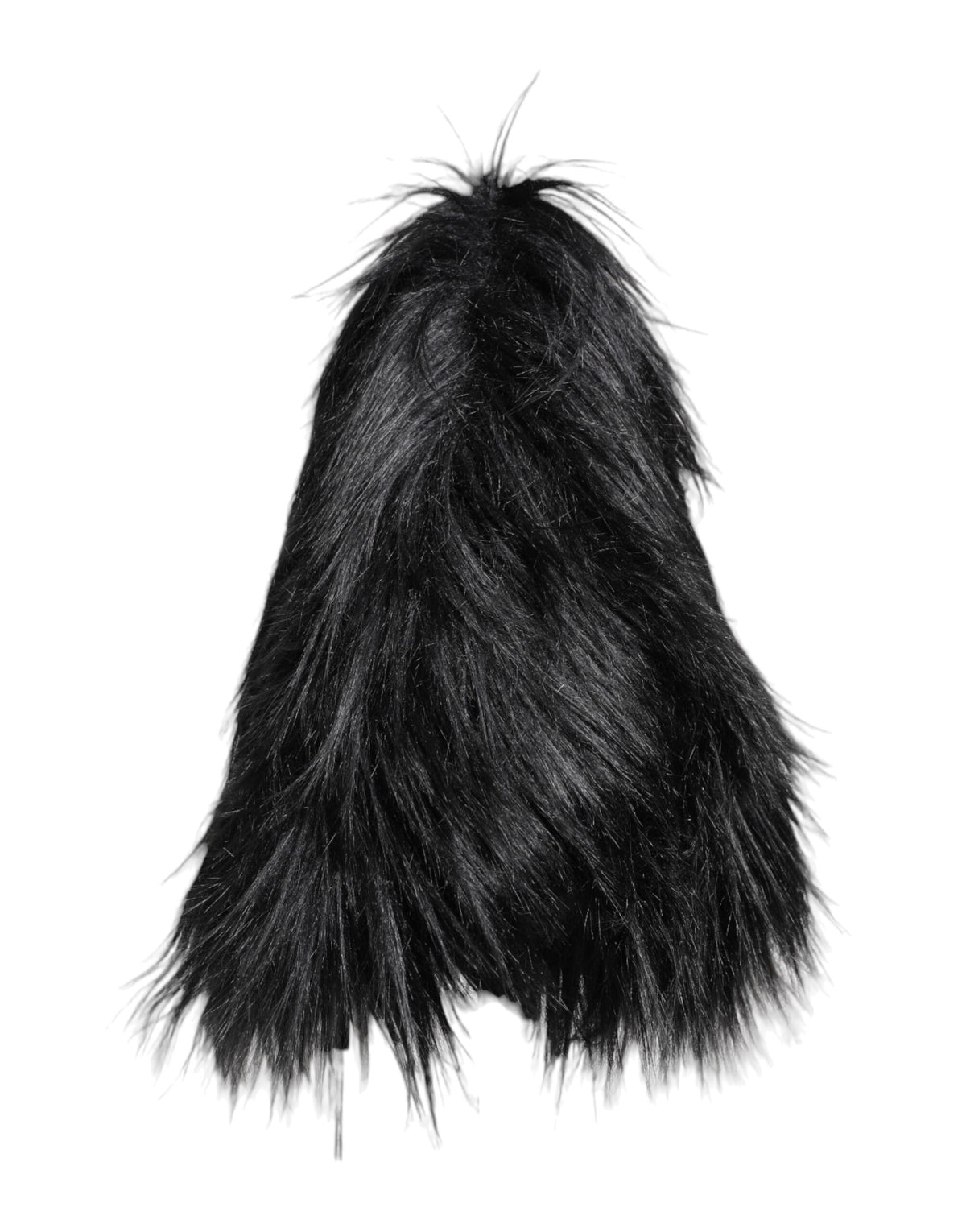 Dolce & Gabbana Black Acrylic Fur Womens Bucket Hat