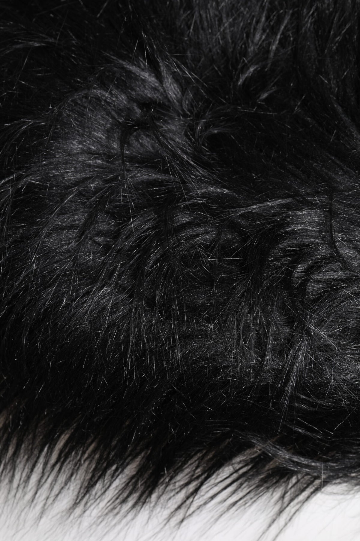 Dolce & Gabbana Black Acrylic Fur Womens Bucket Hat