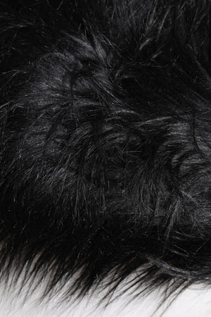 Dolce & Gabbana Black Acrylic Fur Womens Bucket Hat