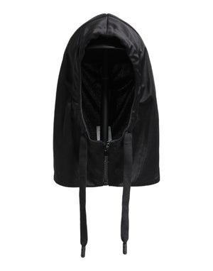 Dolce & Gabbana Black Polyester Whole Head Wrap Hat