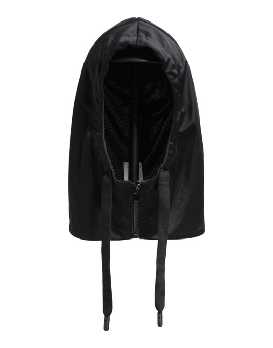 Dolce & Gabbana Black Polyester Whole Head Wrap Hat