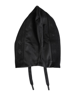 Dolce & Gabbana Black Polyester Whole Head Wrap Hat