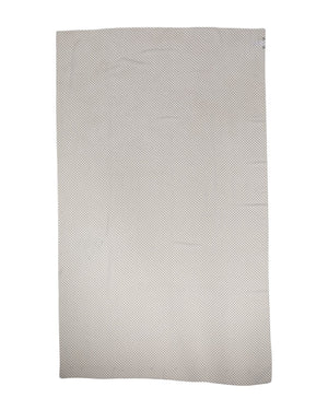 Dolce & Gabbana White Polka Dots Polyester Wrap Shawl Scarf