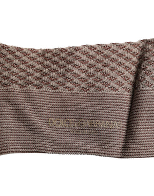 Dolce & Gabbana Brown Solid DG Logo Mid Calf Men Socks