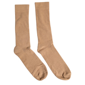 Dolce & Gabbana Brown Solid Cotton Mid Calf Men Socks