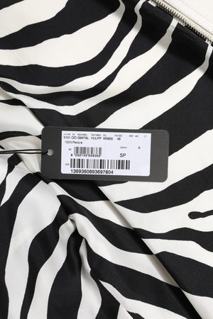 Dolce & Gabbana White Collared Full Zip Biker Coat Jacket