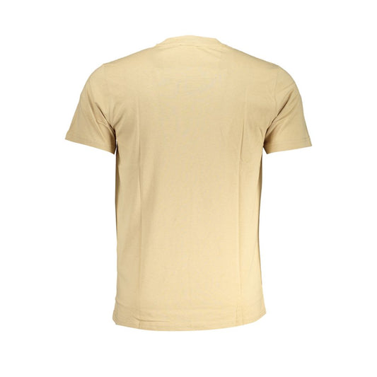 Cavalli Class Beige Cotton Men's T-Shirt