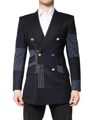 Dolce & Gabbana Multicolor Patchwork Jacket Coat Suit Blazer