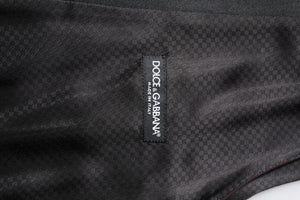 Dolce & Gabbana Maroon Wool Waistcoat Dress Formal Vest