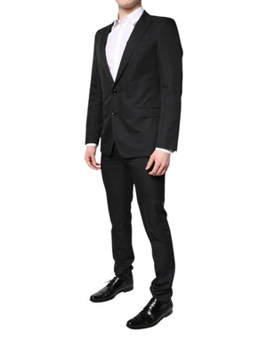 Dolce & Gabbana Black Single Breasted Formal 2 Piece Suit
