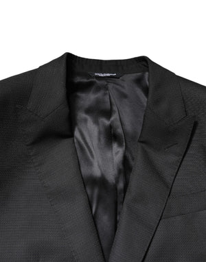 Dolce & Gabbana Black Single Breasted Formal 2 Piece Suit