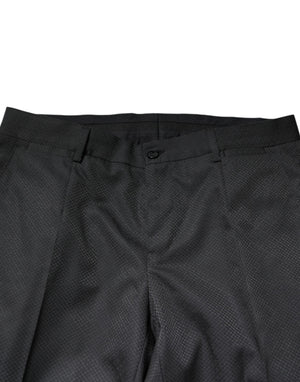 Dolce & Gabbana Black Single Breasted Formal 2 Piece Suit