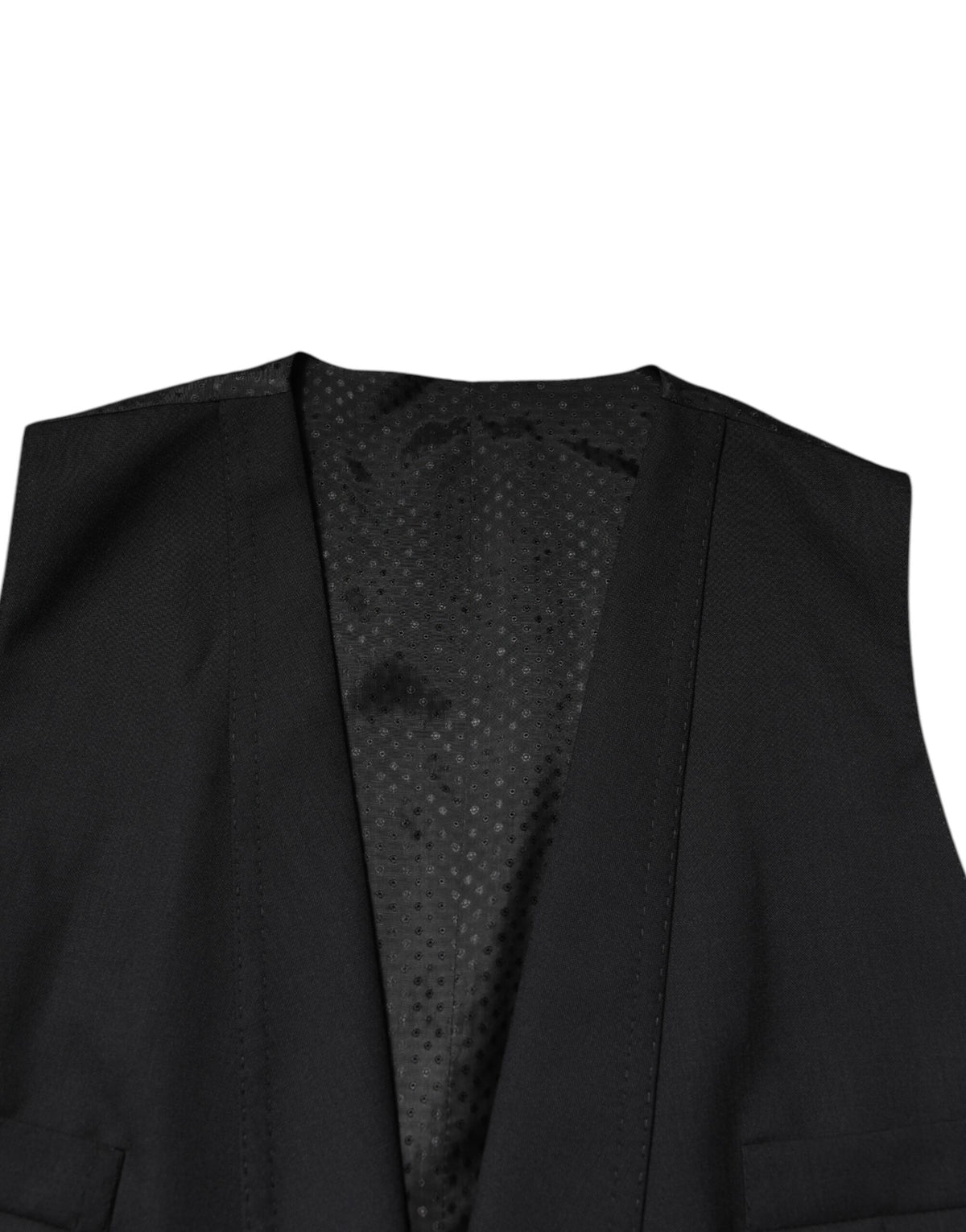 Dolce & Gabbana Black Single Breasted Formal Blazer with Vest