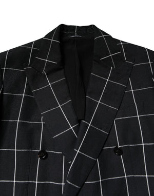 Dolce & Gabbana Black TAORMINA Double Breasted 2 Piece Suit