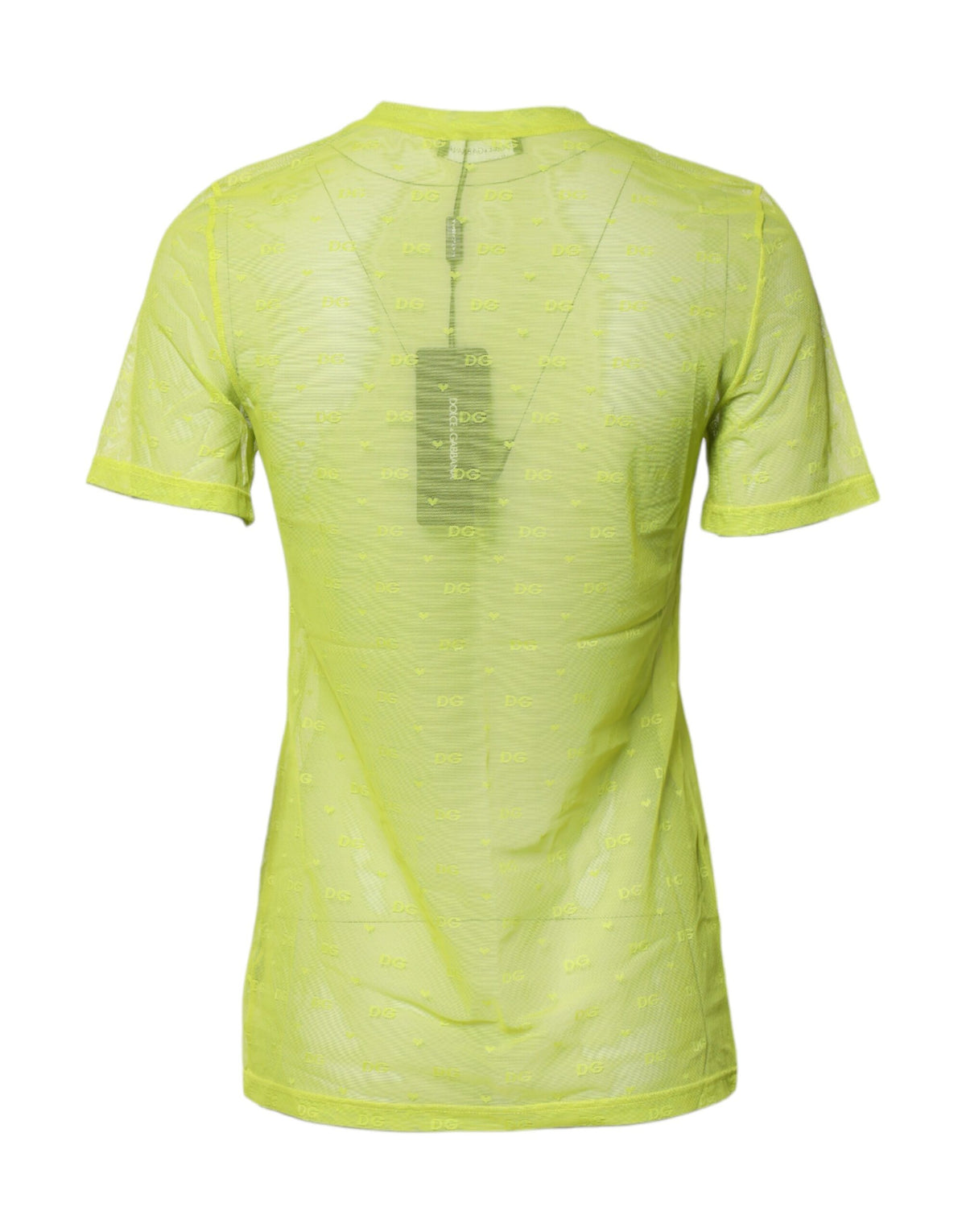 Dolce & Gabbana Green Nylon See Through Women Short Sleeves Top