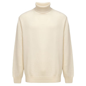 Cruciani White Cashmere Turtleneck