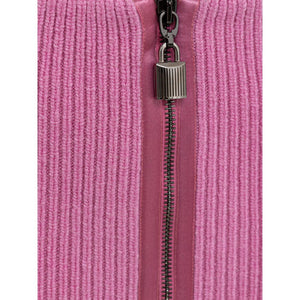 Tom Ford Pink Wool Midi Skirt