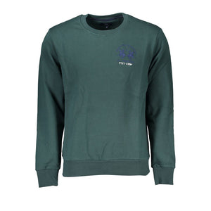 La Martina Green Cotton Men Sweater