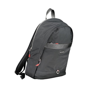 Tommy Hilfiger Black Polyester Men Backpack