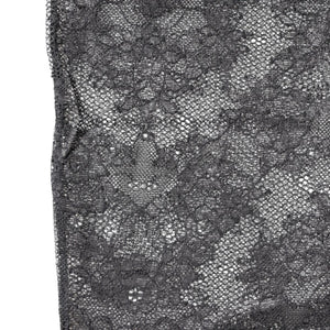 Dolce & Gabbana Black Floral Lace Cotton Stretch Stockings Socks
