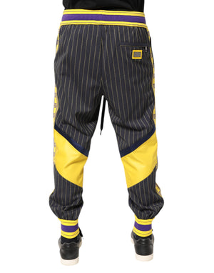 Dolce & Gabbana Multicolor Cotton Men Jogger Pants