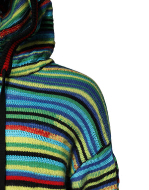 Dolce & Gabbana Multicolor Cotton Hooded Pullover Sweater