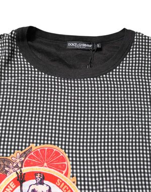 Dolce & Gabbana Black Graphic Print Short Sleeve T-shirt
