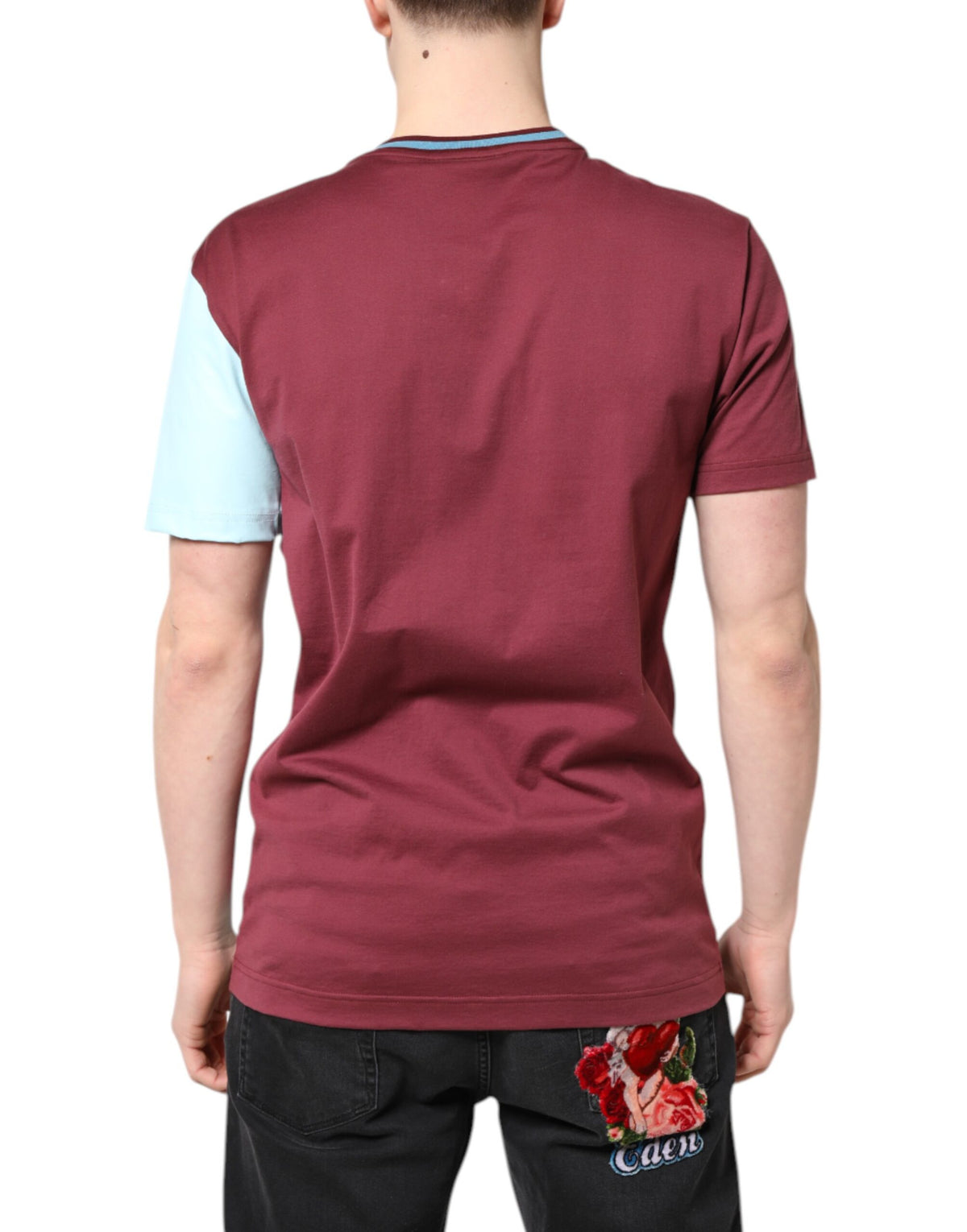 Dolce & Gabbana Multicolor Printed Logo Short Sleeve T-shirt