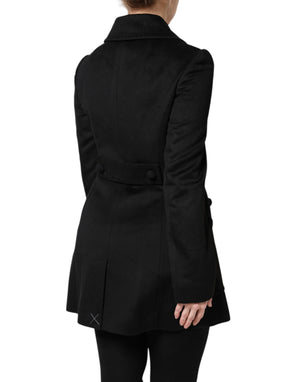 Dolce & Gabbana Black Wool Sartoria Italiano Blazer Jacket