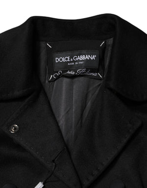 Dolce & Gabbana Black Wool Sartoria Italiano Blazer Jacket