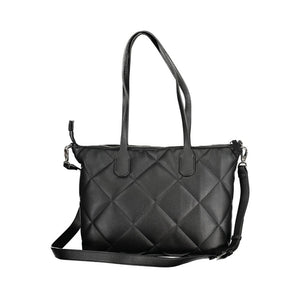 Mario Valentino Black Polyurethane Women Handbag